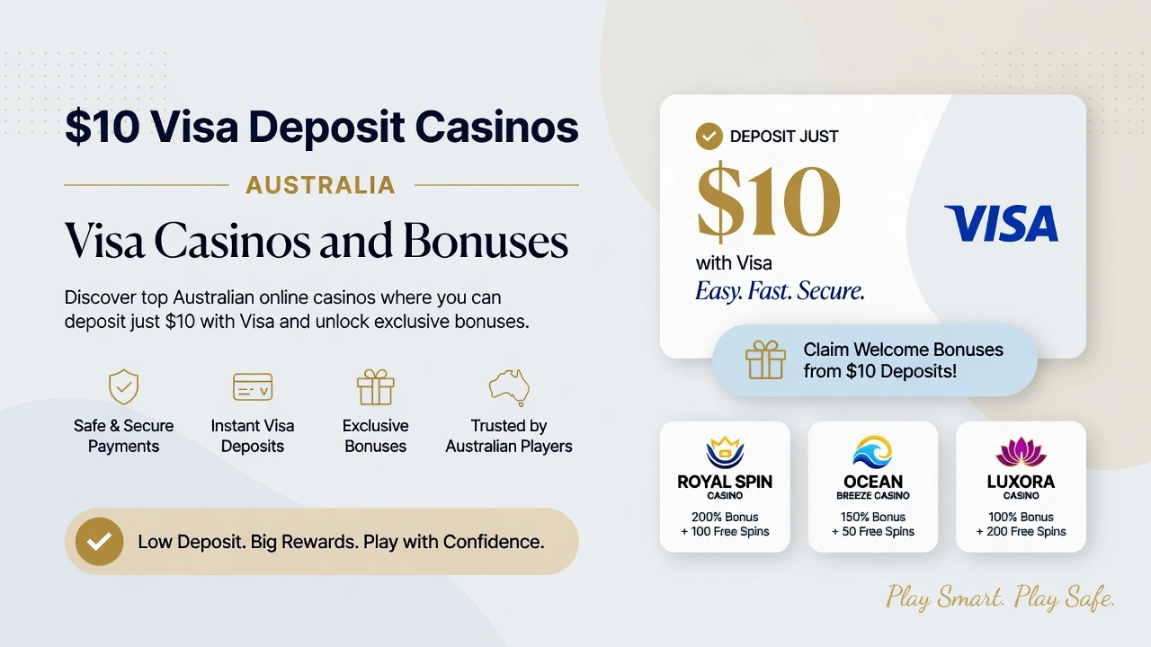 $10 Visa Deposit Casinos Australia